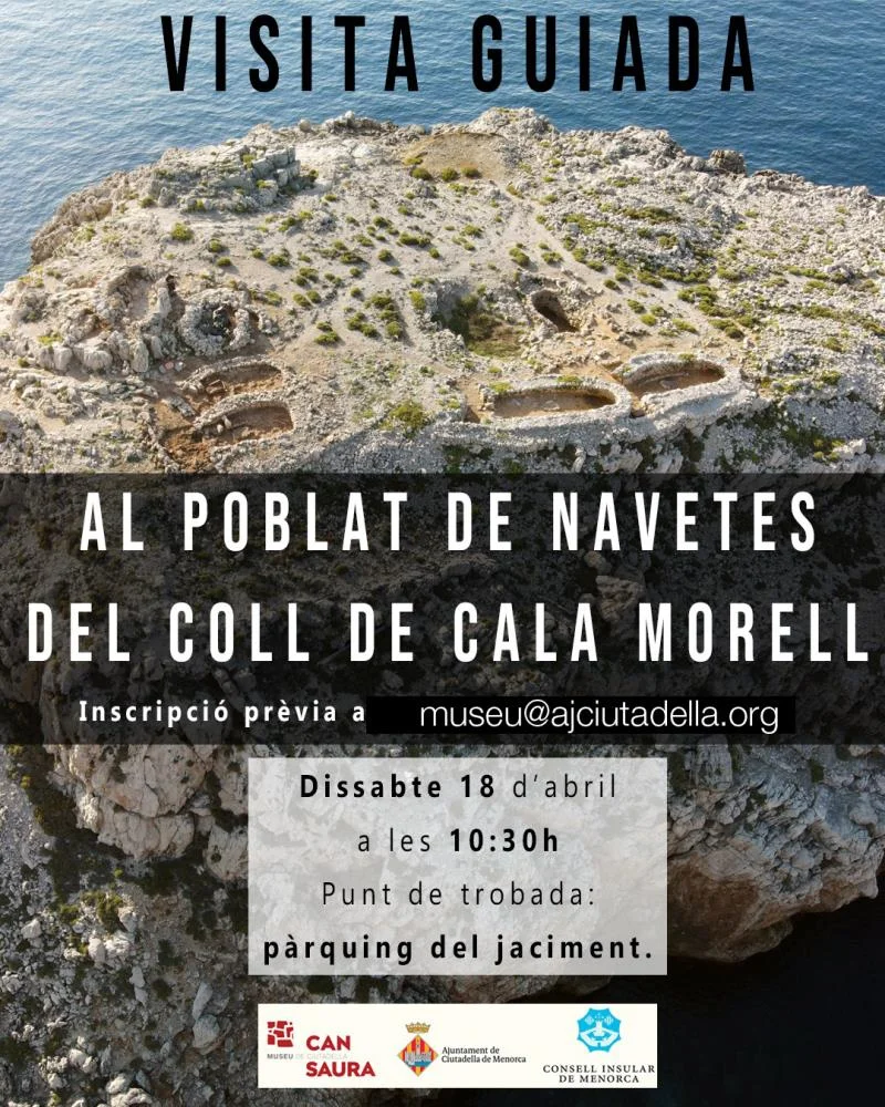 Excursión al poblado de "navetes del Coll" en Cala Morell