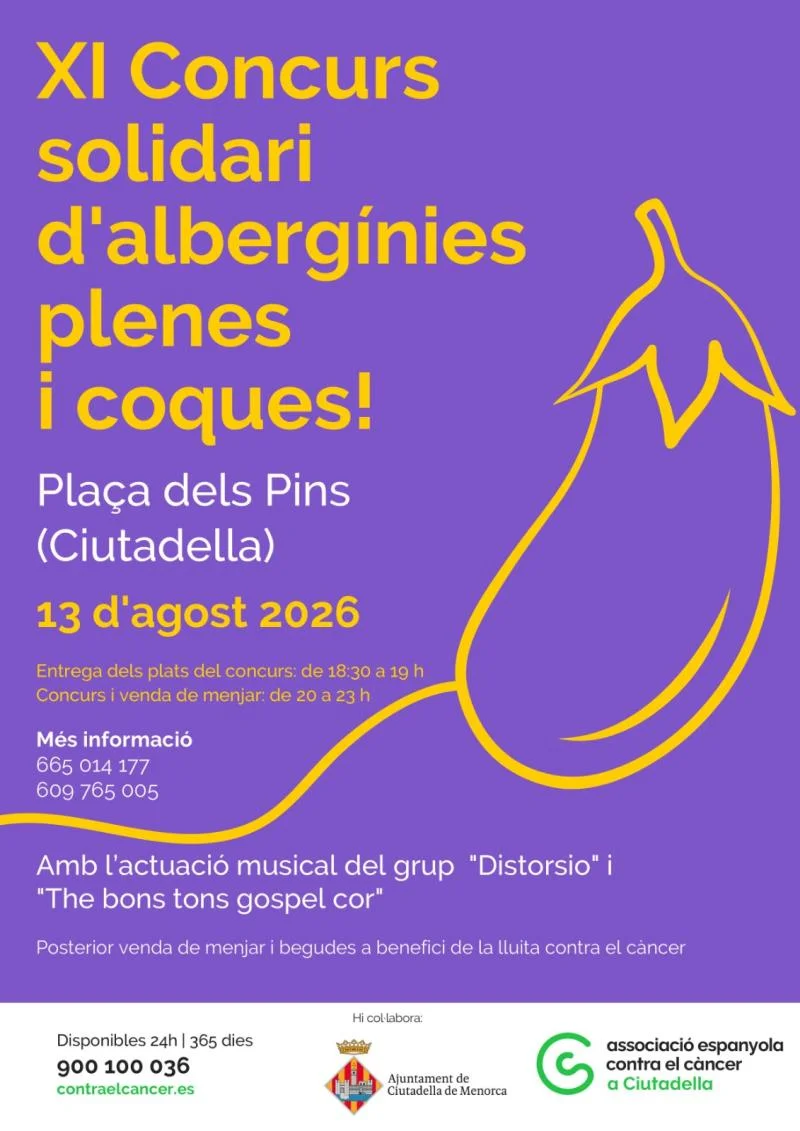 XI Concurs solidari d'alberginies plenes i coques