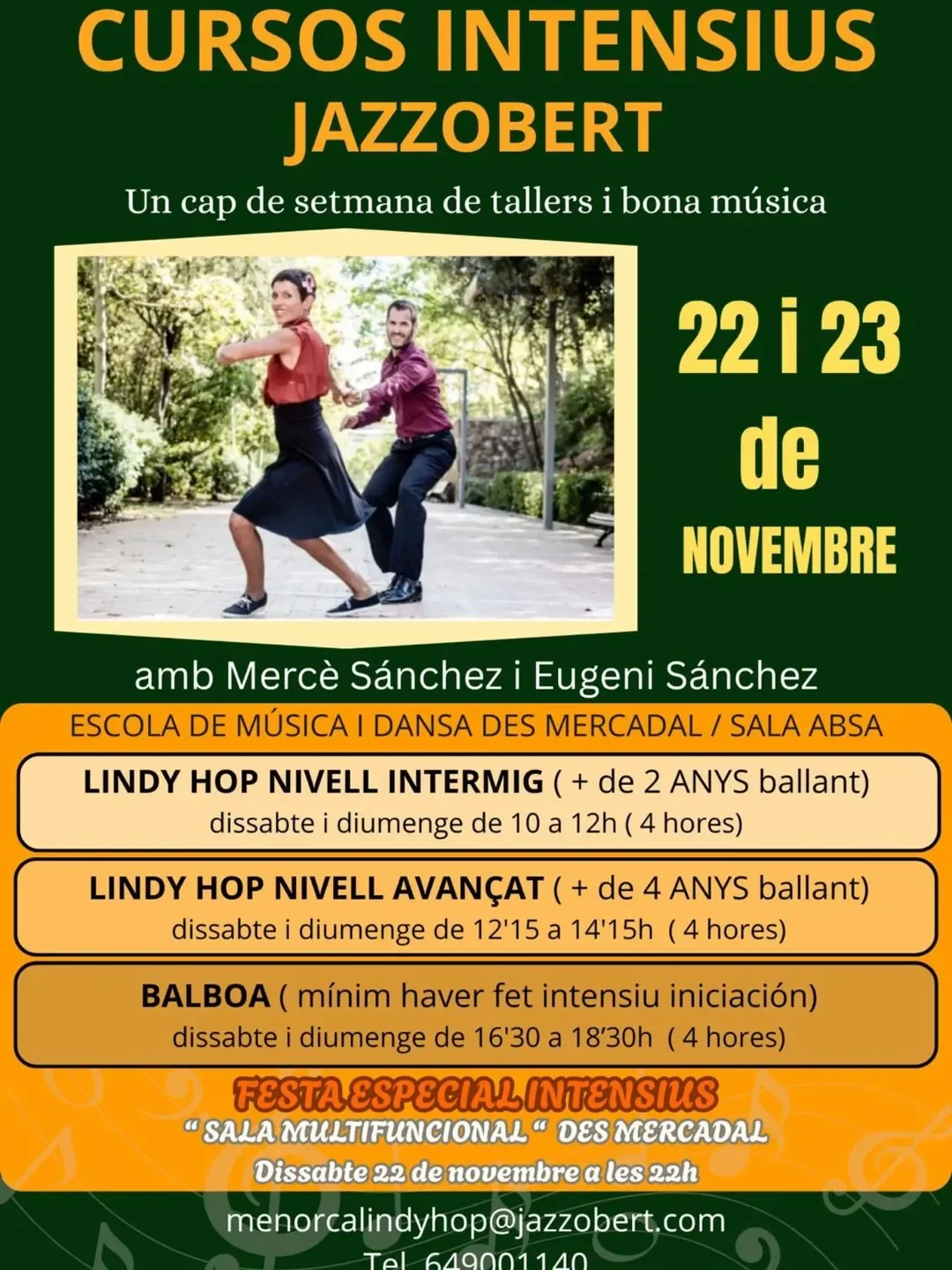 CURSOS INTENSIUS JAZZ OBERT