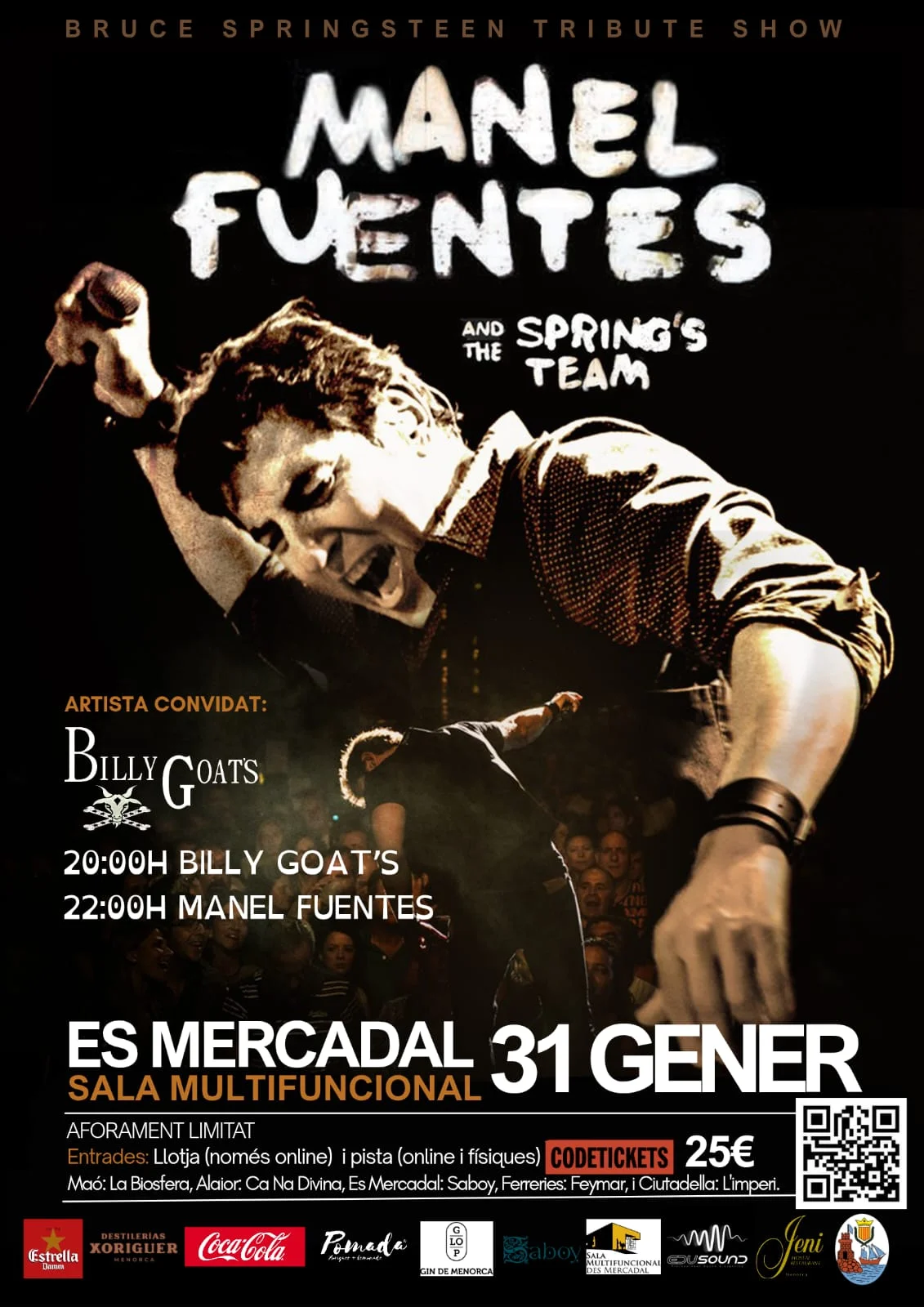 MANEL FUENTES; THE SPRING'S TEAM; Tributo a BRUCE SPRINGSTEEN