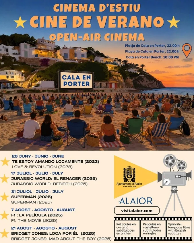 Cinema d’estiu a Cala en Porter