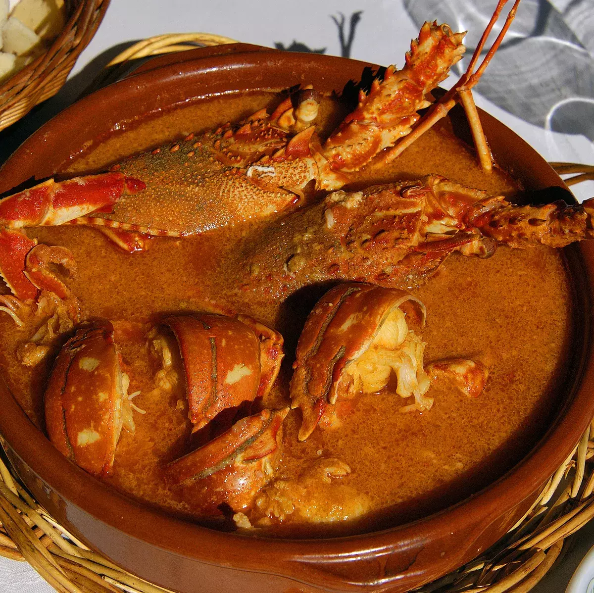 Spiny lobster caldereta